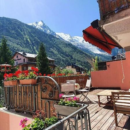 Ferienwohnung Chamonix Hyper Centre . Terrasse Vue Mont Blanc . Parking Exterior foto